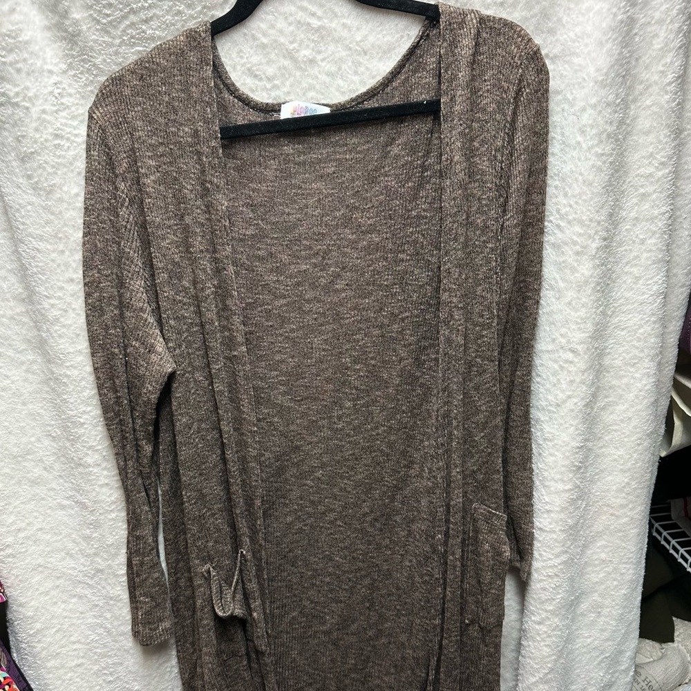 Lularoe Sarah Large heathered brown